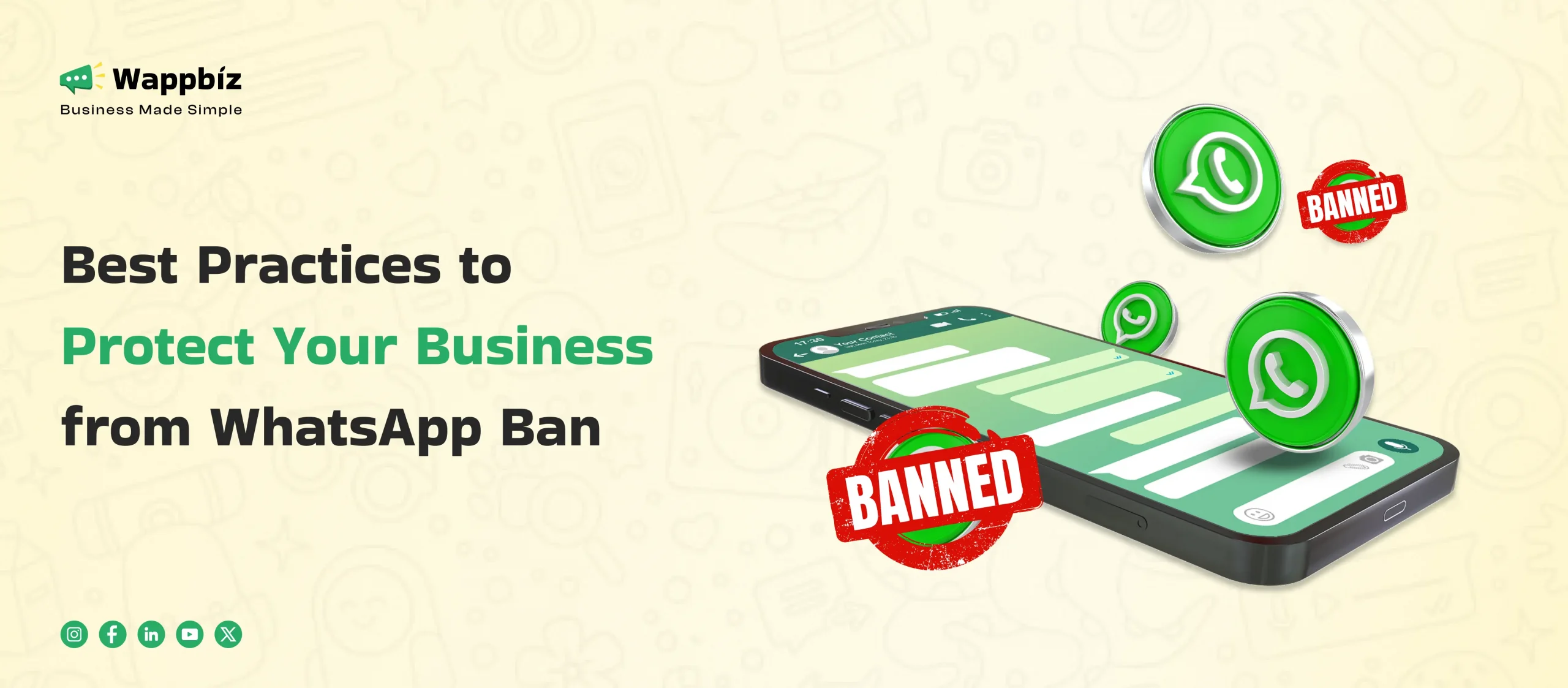 how to procted whatsapp business account from ban