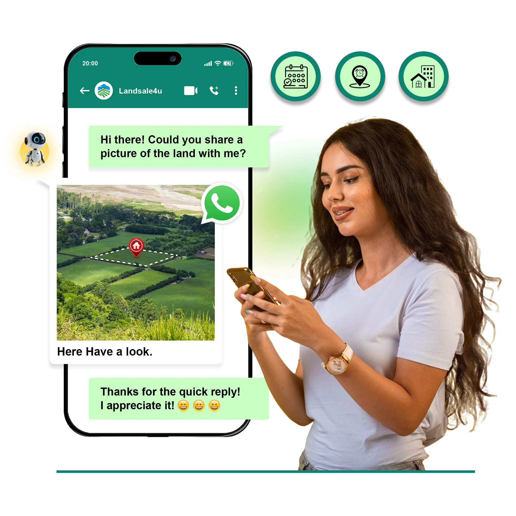 Real Estate - whatsapp chatbot