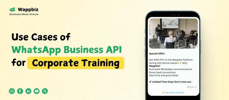 Use Cases of WhatsApp Business API for Corporate Training services