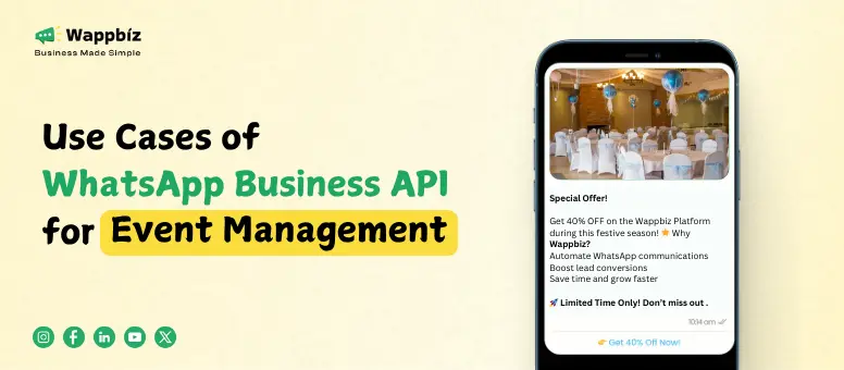 Use Cases of WhatsApp Business API for Event Management Services