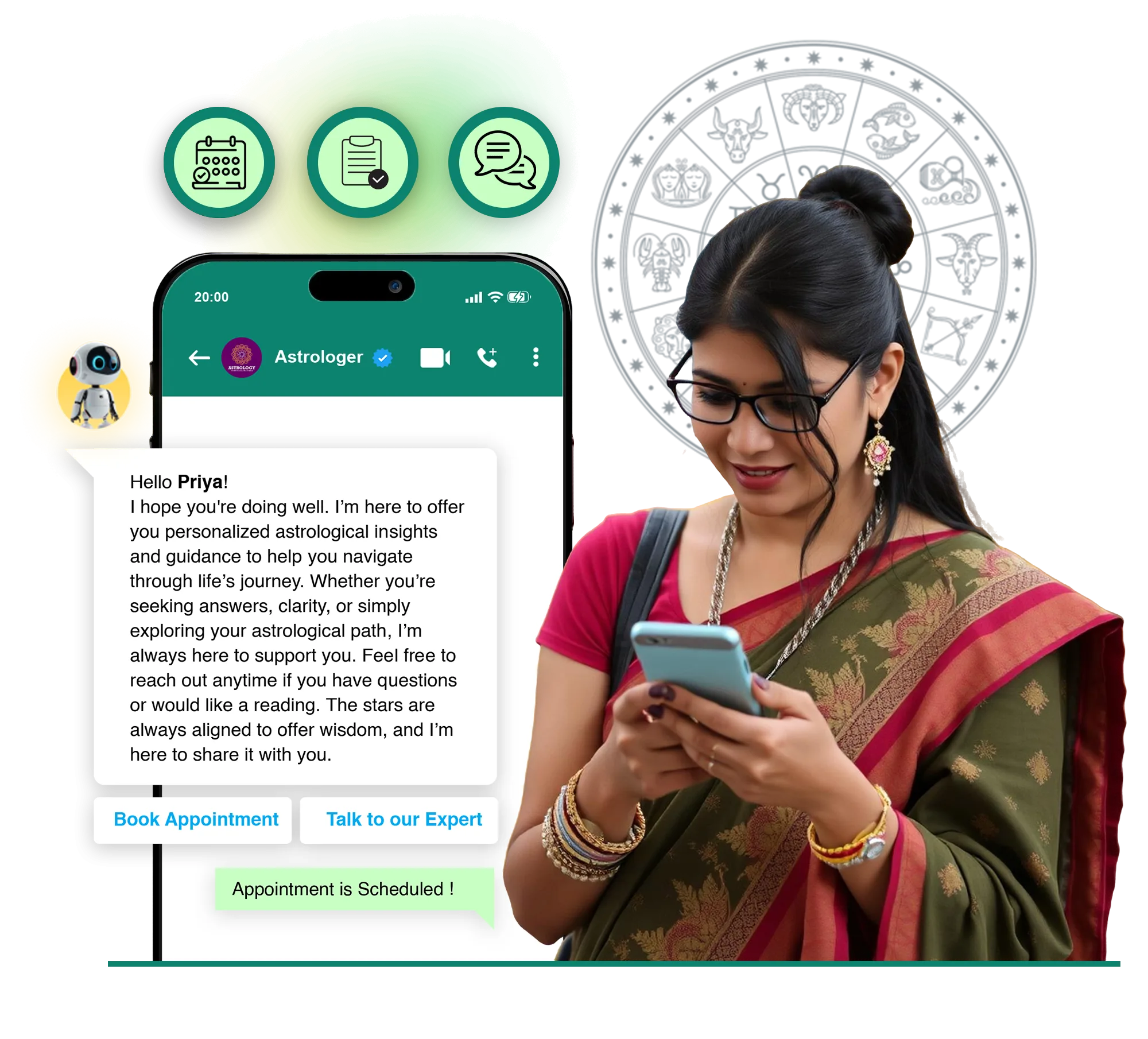 WhatsApp Chatbot for Astrology Services