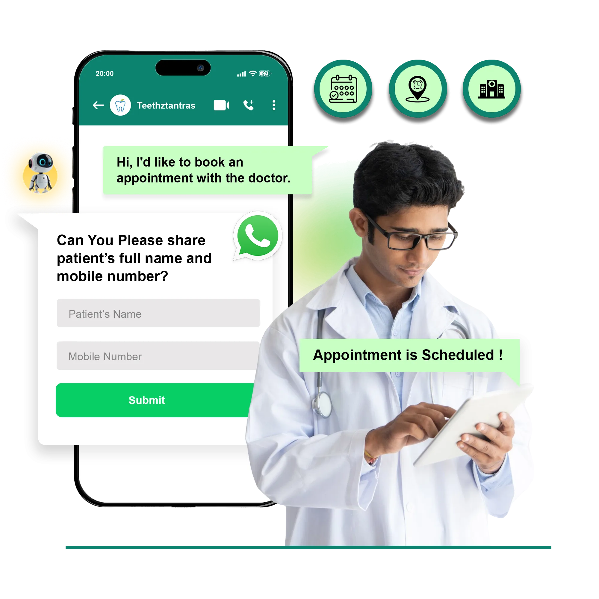 healthcare - whatsapp chatbot