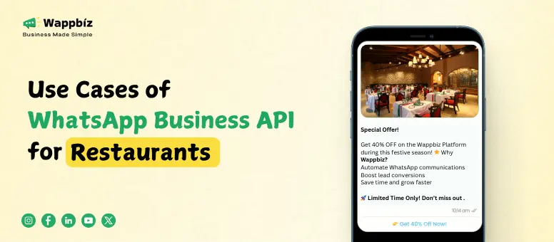 Use Cases of WhatsApp Business API for Restaurants